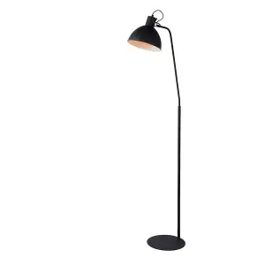 Lucide Shadi Modern Floor Reading Lamp - 1xE27 - Black