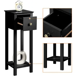  Side Table Set (Set of 2) Black