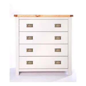 Argenta 4 Drawer Chest of Drawers Bras Drop Handle