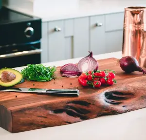 Professional Chef Live Edge Acacia Wood Chopping Board - Extra Large