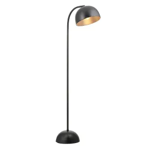 Luminosa Brodey Dome Floor Lamp Matt Black Paint