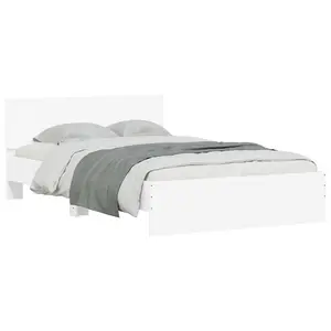 Berkfield Bed Frame without Mattress White 120x190 cm Small Double