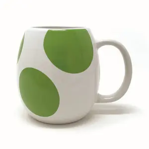 Super Mario Yoshi Egg Mug White/Green (One Size)