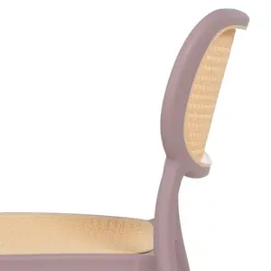 Vernia Stacking Side Chair (Set of 2) Purple