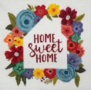 Counted Cross Stitch Kit: Large: Home Sweet Home