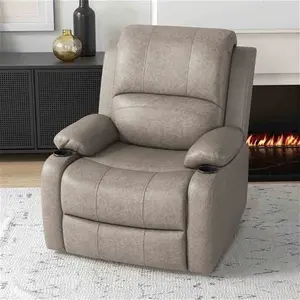 HOMCOM Recliner Armchair W/ Cup Holder | Robert Dyas