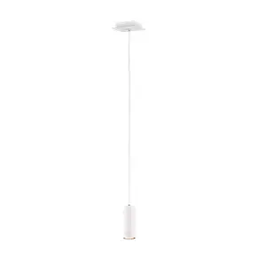 Luminosa Marley Modern Slim Pendant Ceiling Light White - UK Stock