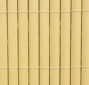 Primrose Split Bamboo Plastic Privacy Border Artificial Garden Fence Screening Roll 4m x 1m