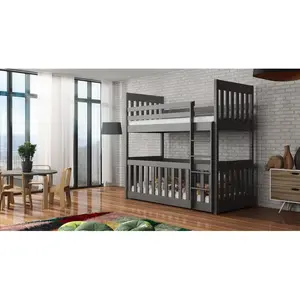 Magee Single (3') Standard Bunk Bed Graphite Matt