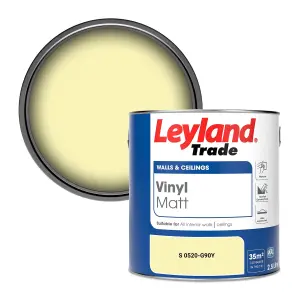 Leyland Trade Vinyl Matt Walls & Ceilings Emulsion Paint (S 0520-G90Y) 2.5L