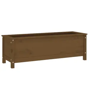 Berkfield Garden Raised Bed Honey Brown 119.5x40x39 cm Solid Wood Pine