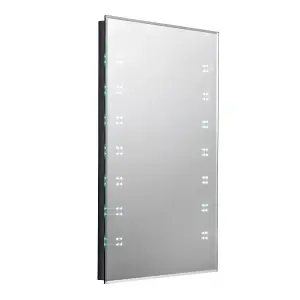 Rinse Bathrooms 700x500mm Illuminated LED Bathroom Mirror with Demister IP44