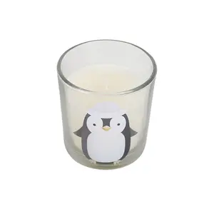 Something Different Frosty Vanilla Penguin Candle White (One Size)