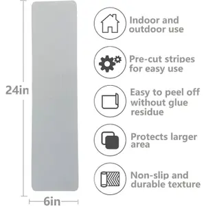 Conformable Non Slip Tape - Aluminium Foil Backing for Irregular Surfaces by Slips Away - White 150mm x 610mm