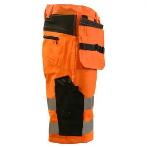 Slim Fit Stretch Hi-Vis Shorts With Removable Holster Pockets