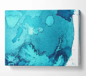 Water Planet Canvas Print Wall Art - Medium 20 x 32 Inches