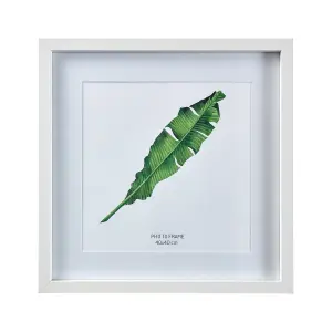 Matt White Pine effect Plain Single Picture frame (H)42.6cm x (W)42.6cm