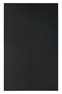 MirrorOutlet The Genestra Black Modern Window Garden Wall Mirror 69" X 43" 174CM X 110CM