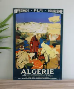 Vintage Metal Sign - Retro Advertising - Algerie Tourism