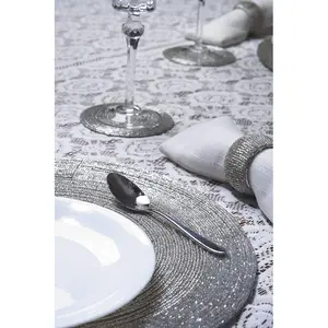 18 Piece Placemat Set Silver