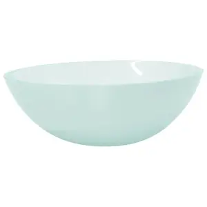 Berkfield Basin Glass 50x37x14 cm Frosted