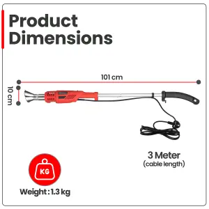 Hardys 2-in-1 Electric Weed Killer Burner - Gas Free Garden & Patio Weeder, 2000w Adjustable Control, Long Handle, BBQ Lighter