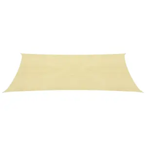 Berkfield Sunshade Sail 160 g/m2 Beige 2.5x5 m HDPE