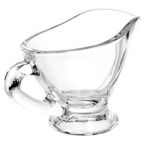 PASABAHCE 170ml Glass Gravy Boats Mini Sauce Serving Jug Kitchen Restaurant Tableware