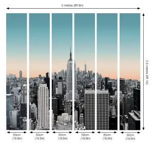 Arthouse New York Sunset Wall Mural