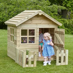 Rebo Orchard 4FT x 4FT Children's Wooden Garden Playhouse - Lark