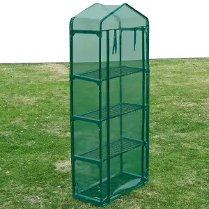 Berkfield Greenhouse with 4 Shelves