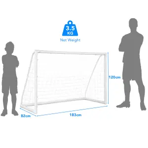 Costway Kids Junior Football Goal Portable Football Training Net Practice Game Target