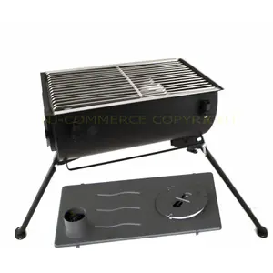 NJ Camping Wood Burning Stove with Grill Portable BBQ Outdoor