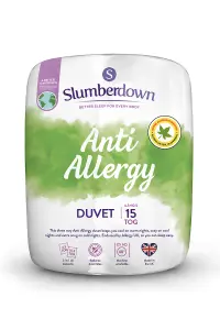 Slumberdown Anti Allergy All Seasons 15 Tog King Size Duvet 4.5 Tog Summer Plus 10.5 Tog Round 3 in 1 Quilt Washable 225x220cm