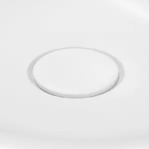 GoodHome Kentia Matt White Round Counter top Basin (W)39.6cm