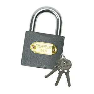 50mm Iron Padlock 8.5mm Steel Shackle Diameter 3 Steel Keys Security Lock