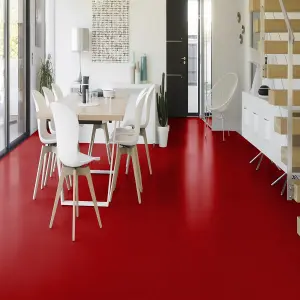 Contract Red Speckled Effect Anti-Slip Heavy-Duty Commercial Kitchen Vinyl Flooring with 2.0mm Thickness-4m(13'1") X 2m(6'6")-8m²