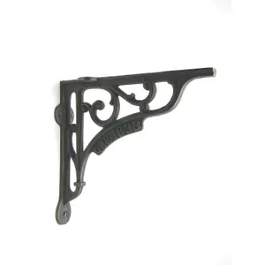 Oakcrafts - Pair of Antique Cast Iron 'GWR 1833' Shelf Brackets - 180mm x 200mm