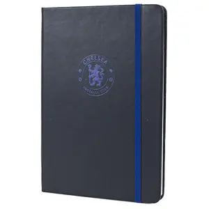 Chelsea FC Clic Crest Notebook Black/Royal Blue (One Size)