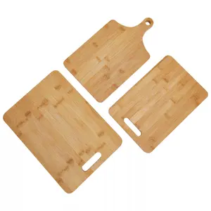 Interiors by Premier Durable Set Of Three Cutout Chopping Boards, Eco Friendly Over Counter Board, Non Porous Chopping Board