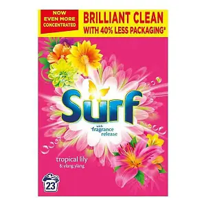 Surf Washing Powder Tropical Lily & Ylang-Ylang 23 Washes - Pack of 6