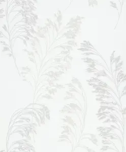 Paste the Wall Elegant White & Pearl Wallpaper