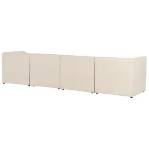 4 Seater Modular Jumbo Cord Sofa Beige LEMVIG