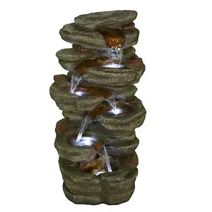 Aqua Creations Wellington Rock Falls Mains Plugin Powered Water Feature