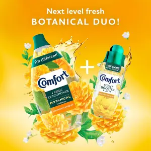 Comfort Botanical Fabric Conditioner Summer Bouquet Softner 960ml 64 Washes, 2pk