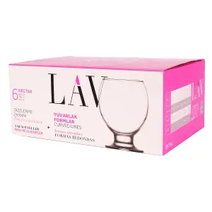 LAV Nectar Glass Tumblers - 280ml - Pack of 6