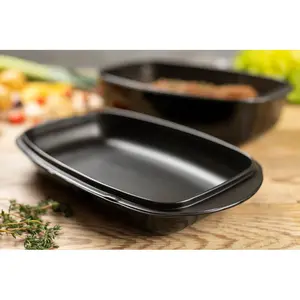 Kuhn Rikon Easy Glass Non-Stick 2.2L and 4.3L Roasting Dish, 37.5 x 22 x 14cm