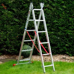 6 Rung Home Master 2 Section Combination Ladder