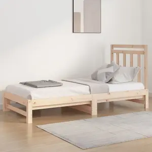 Berkfield Pull-out Day Bed 2x(90x200) cm Solid Wood Pine