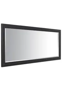 MirrorOutlet Langton Black Shabby Chic Full Length Leaner Wall Mirror 160 x 73 CM